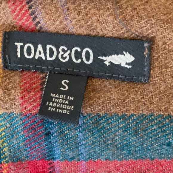 Toad & Co Flannel zipped hooded top - Picture 7 of 7